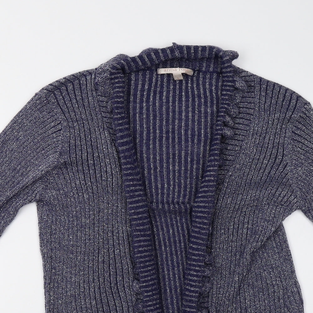 Anna Rose Womens Blue  Knit Cardigan Jumper Size L