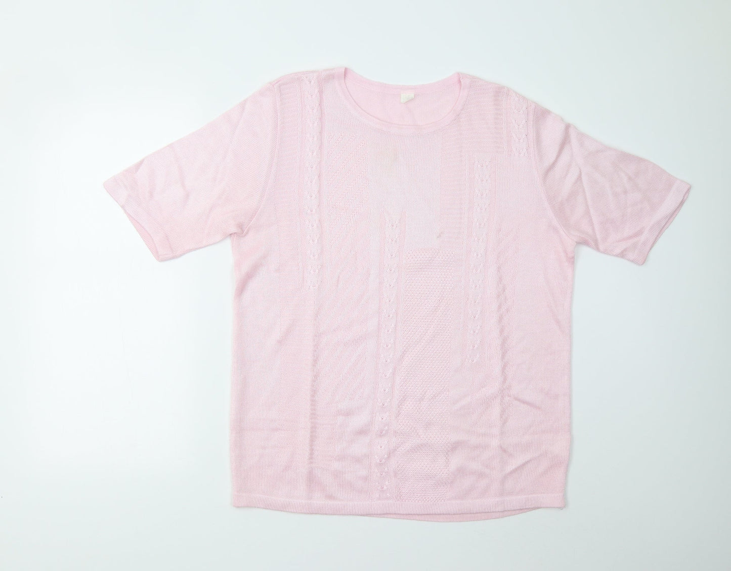 Preworn Womens Pink  Knit Pullover Jumper Size 12