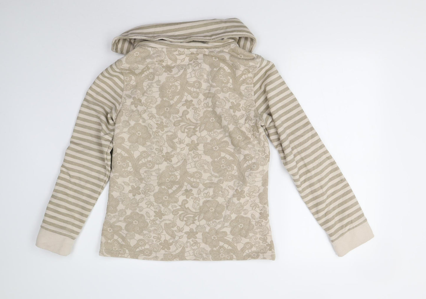 M&S Womens Beige   Henley Jumper Size M