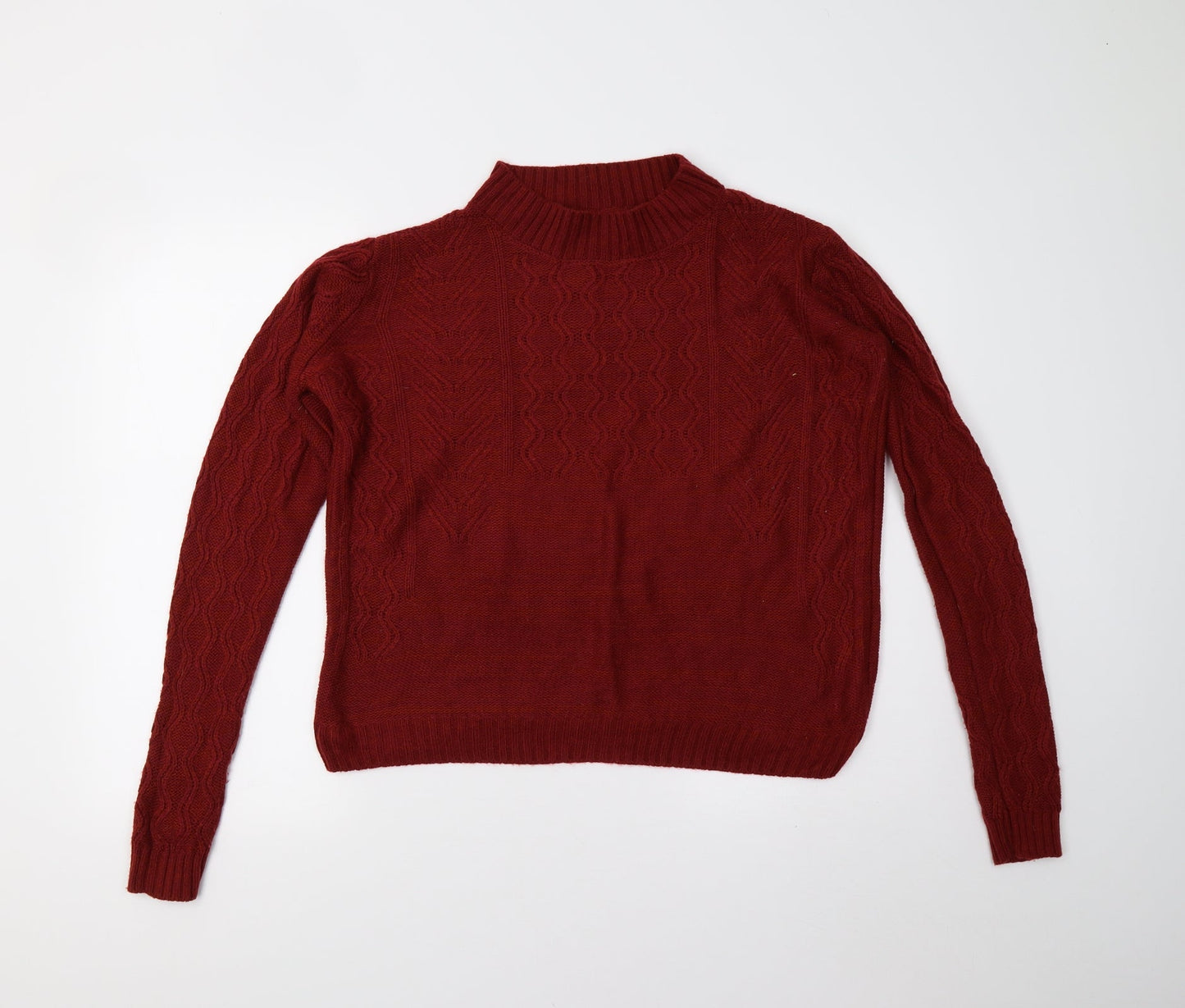 Matalan Womens Red  Knit Pullover Jumper Size M
