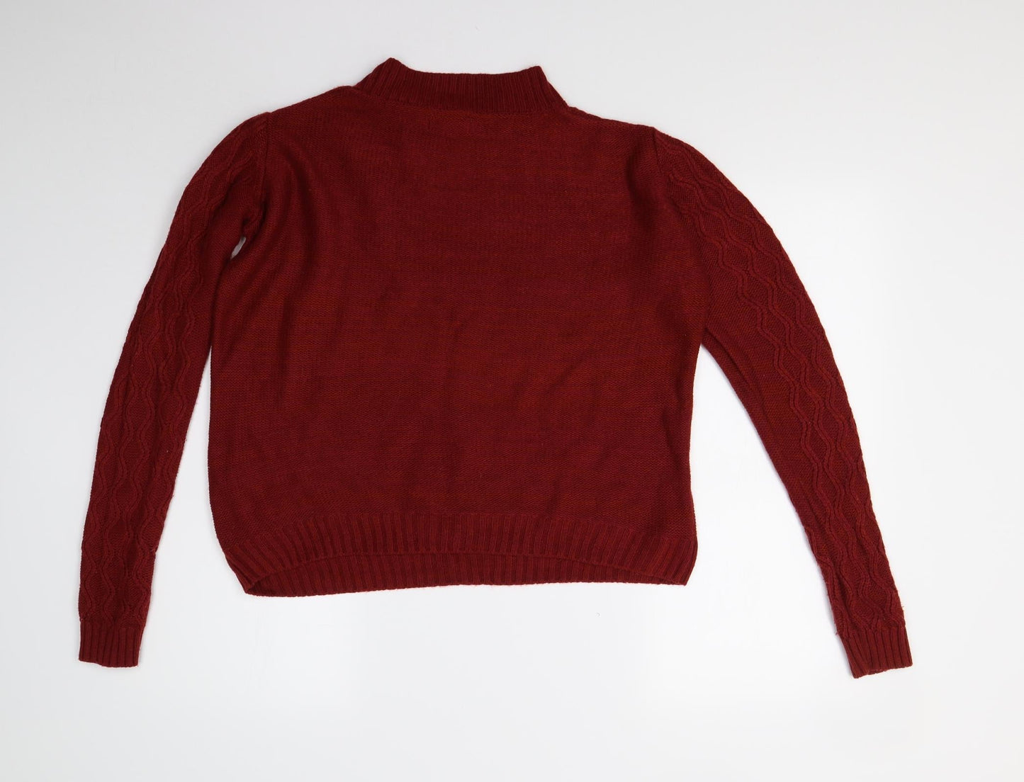 Matalan Womens Red  Knit Pullover Jumper Size M