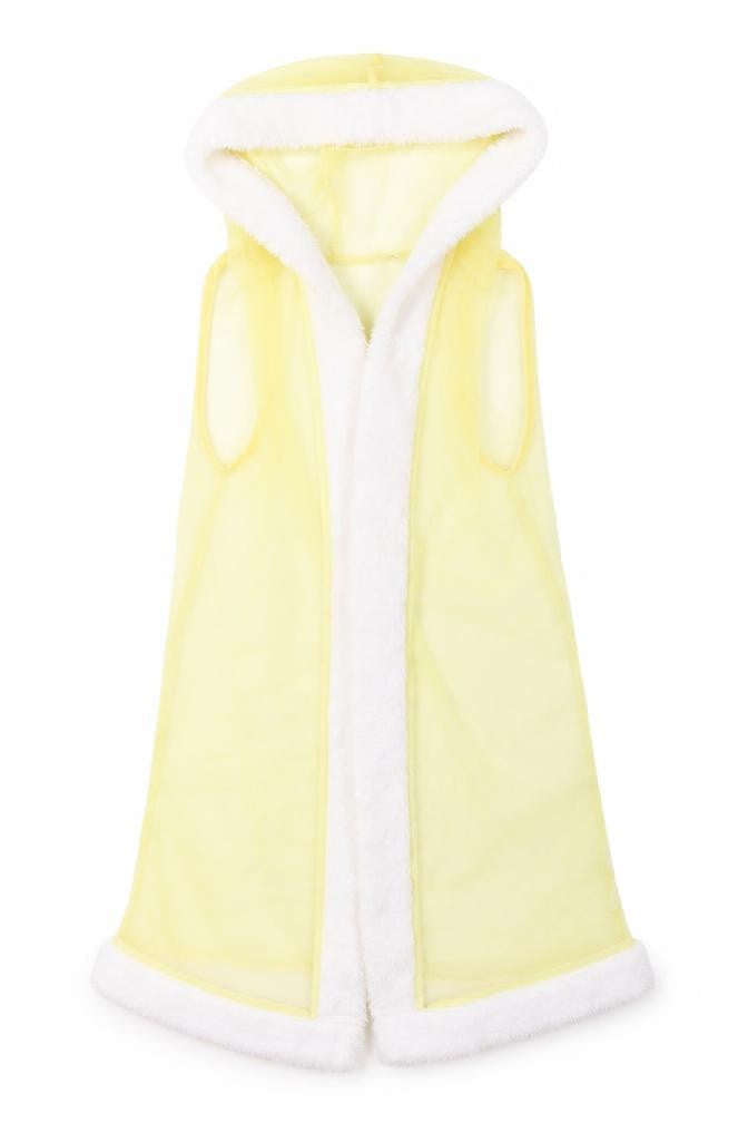 Front view of George girls’ yellow gilet waistcoat, size 7-8, years - disney