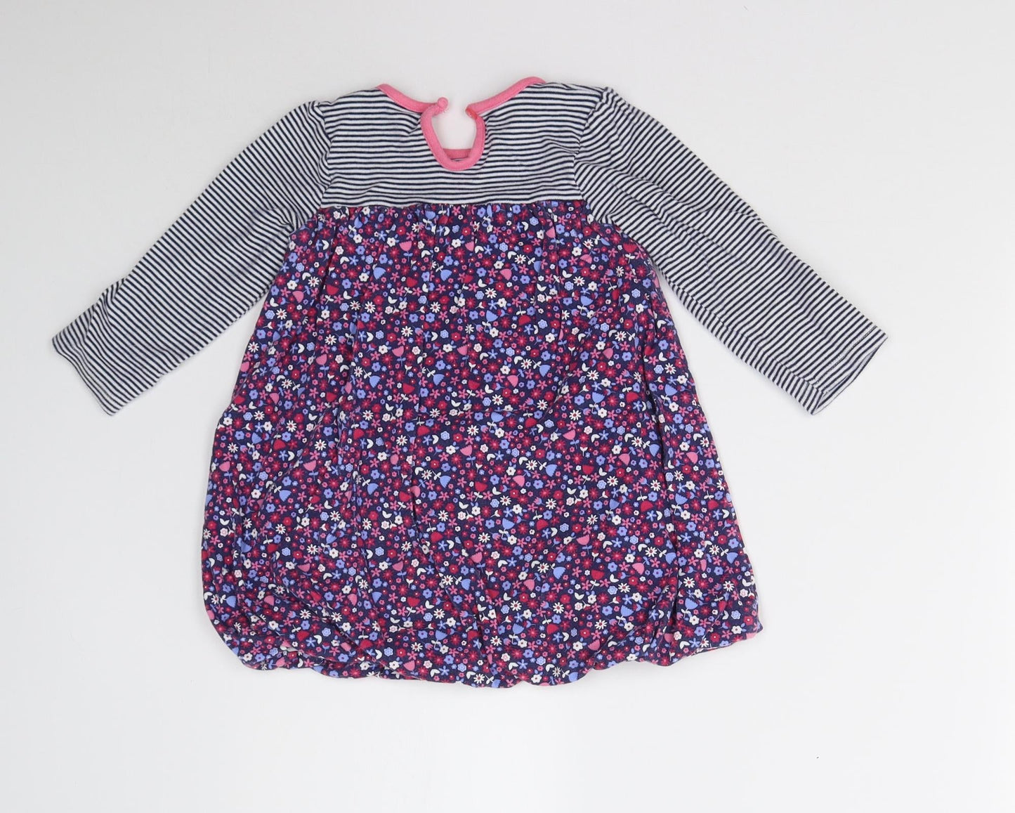 George Girls Multicoloured Striped  T-Shirt Dress  Size 18-24 Months