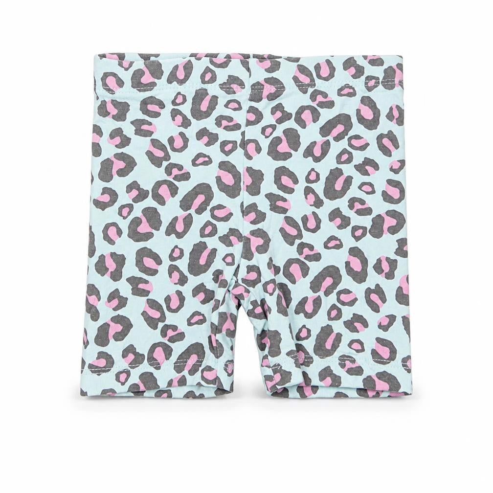 Front view of Studio girls’ multicoloured animal print sweatpants leggings, size 12-18, months