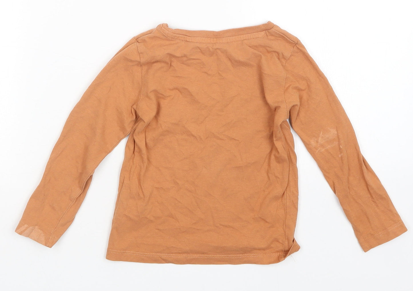 H&M Boys Orange   Basic T-Shirt Size 18-24 Months