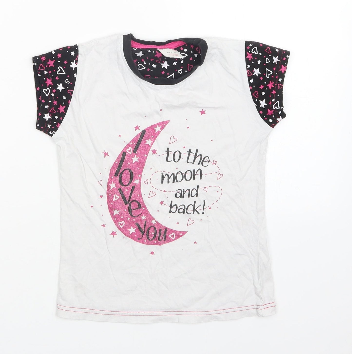Pyjamas.com Girls White   Top Pyjama Top Size 6-7 Years