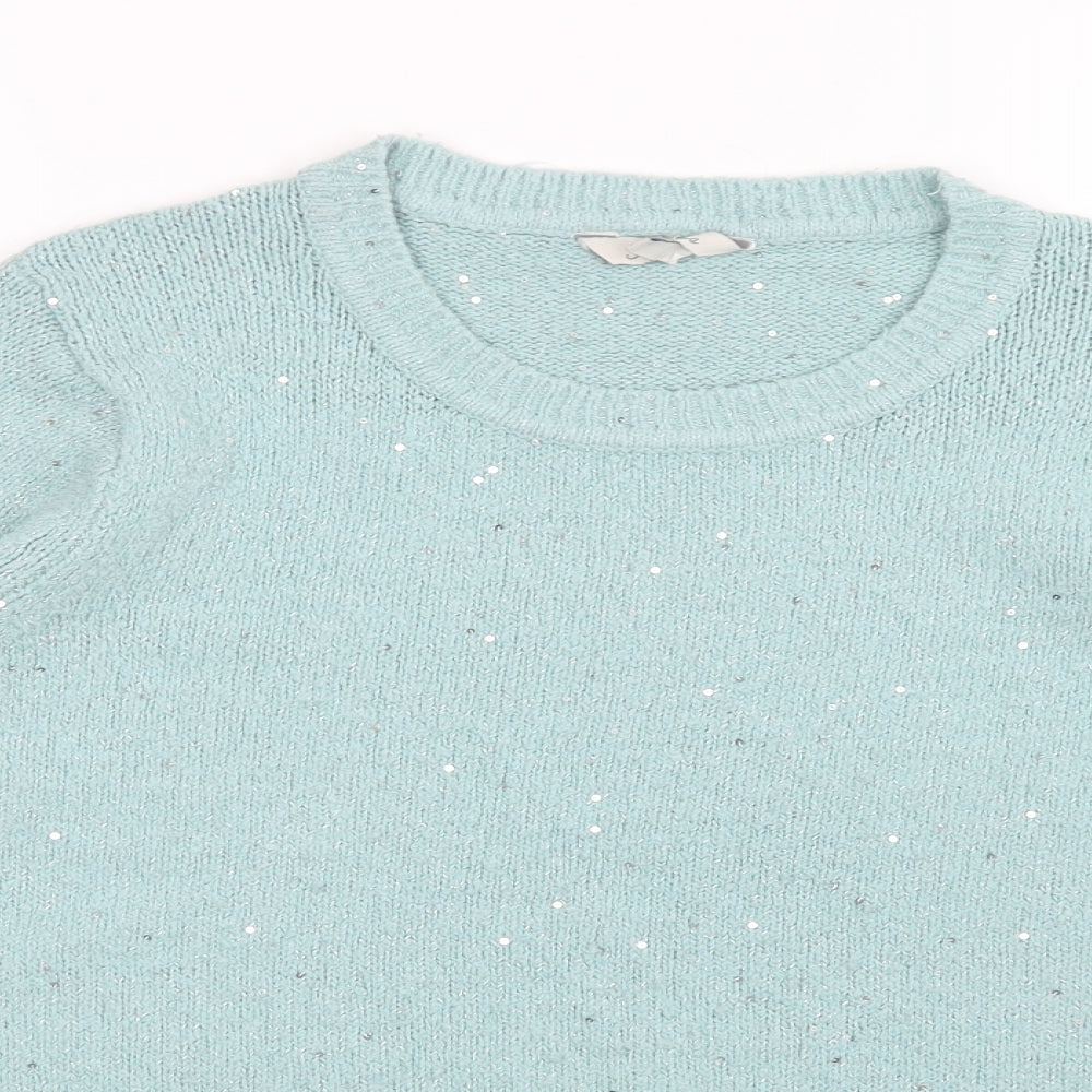 Peacocks Womens Green   Pullover Jumper Size M
