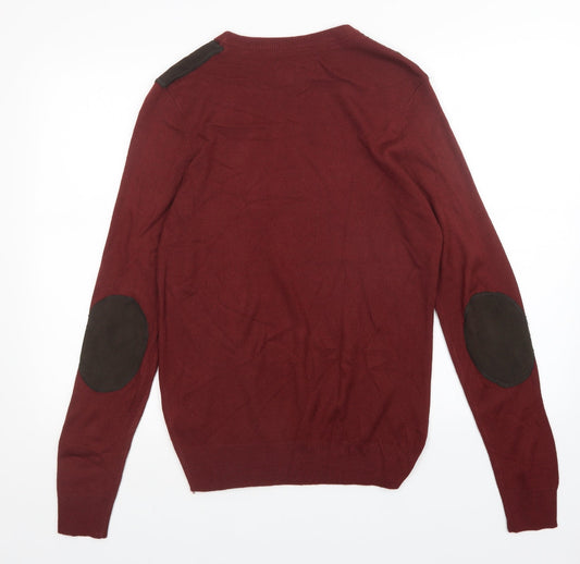 New Look Mens Red   Pullover Jumper Size S