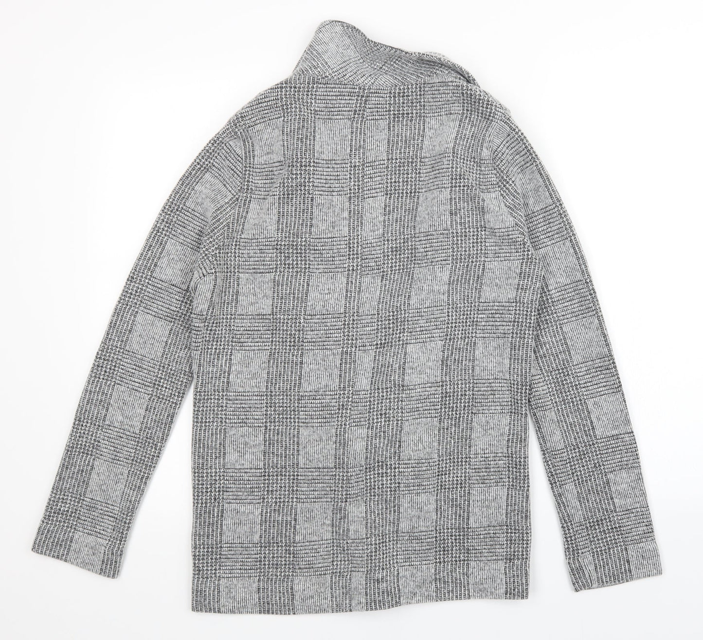 Topshop Womens Multicoloured Check  Cardigan Jumper Size 8