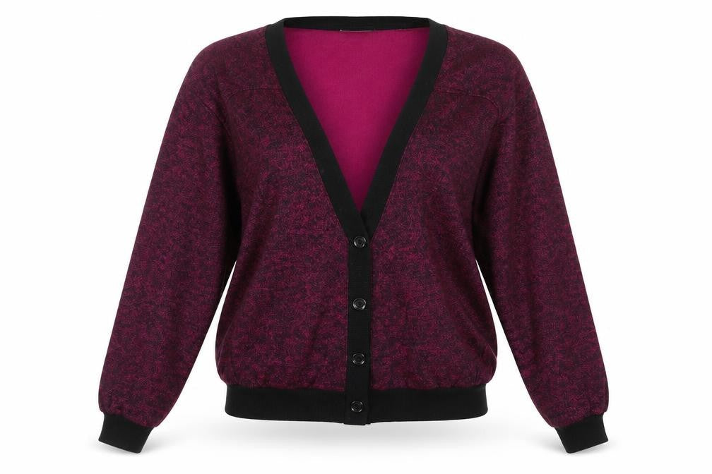 Steel Womens Purple   Cardigan Jumper Size M