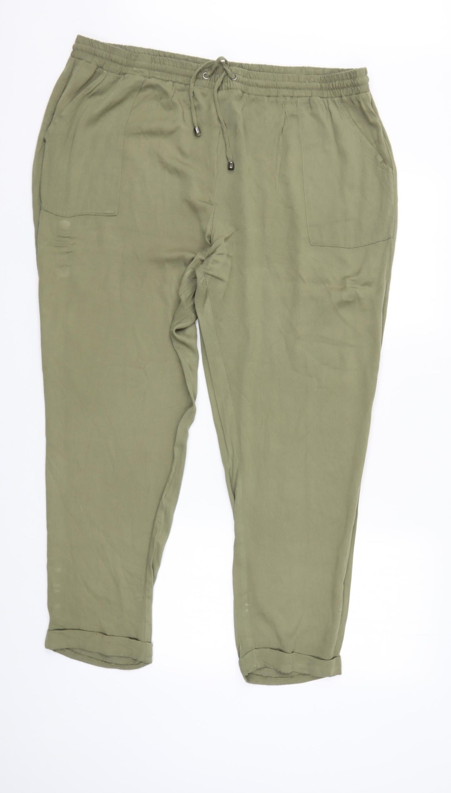 Papaya Womens Green   Trousers  Size 20 L28 in