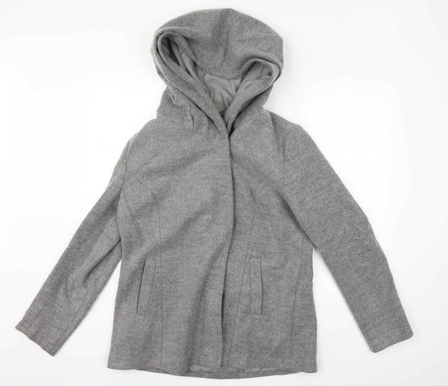 Womens Grey   Overcoat Coat Size 16