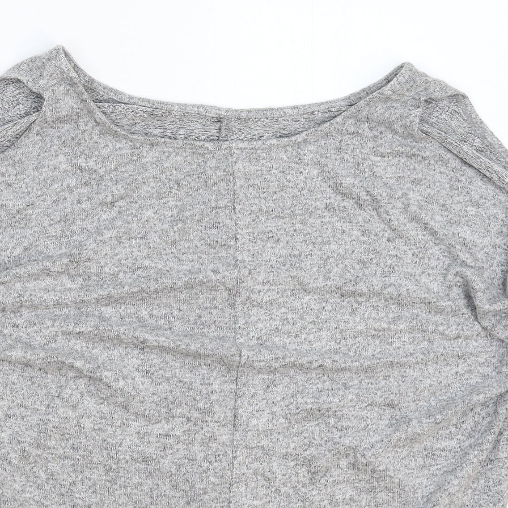 Preworn Womens Grey  Knit Pullover Jumper Size 16