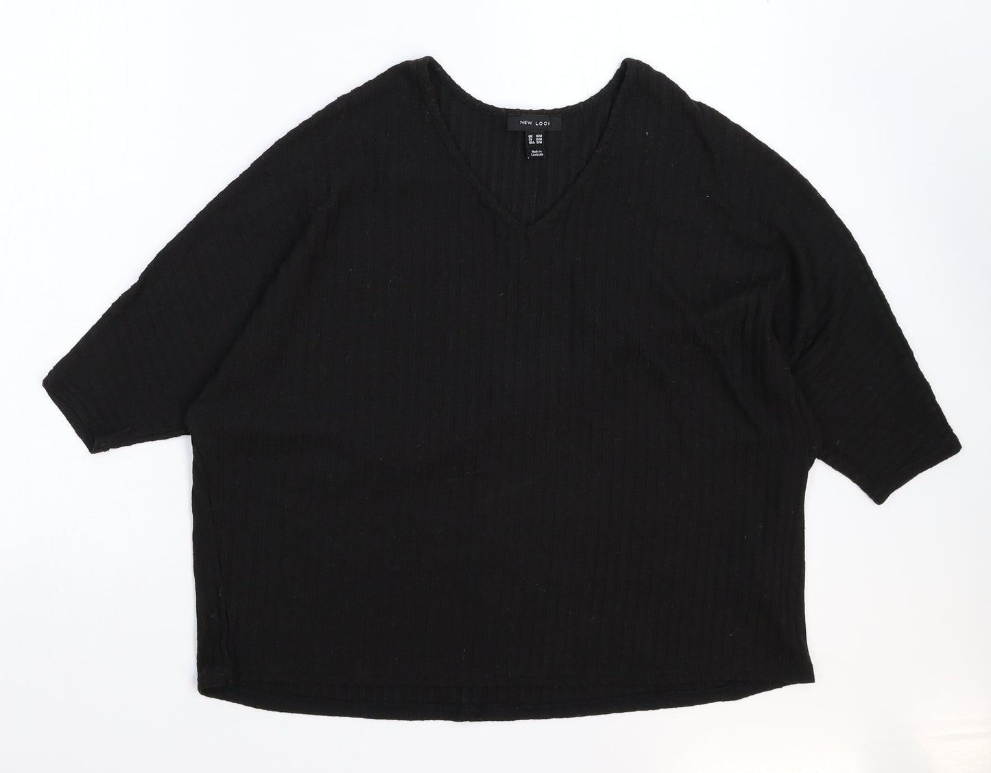 New Look Womens Black   Basic T-Shirt Size M