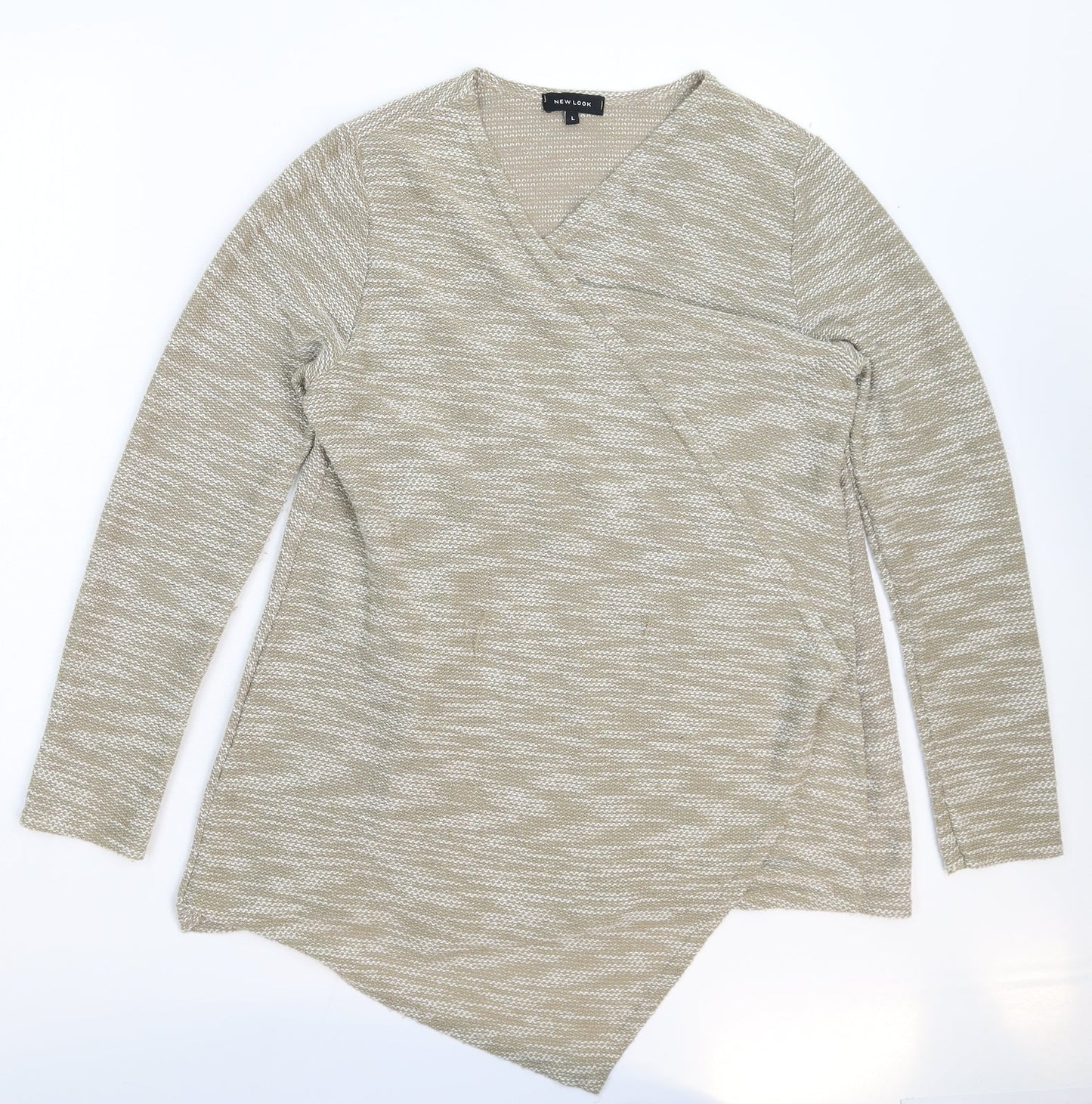 New Look Womens Grey  Knit Cardigan Jumper Size L