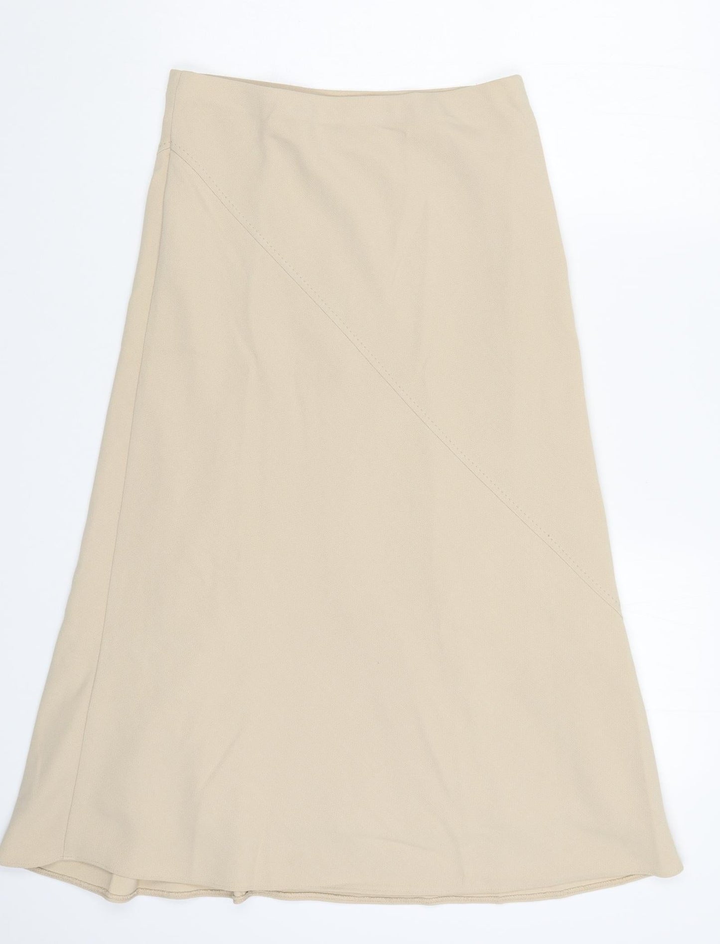 Preworn Womens Beige   A-Line Skirt Size 30 in