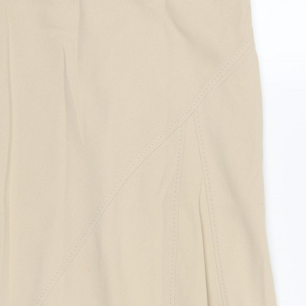 Preworn Womens Beige   A-Line Skirt Size 30 in