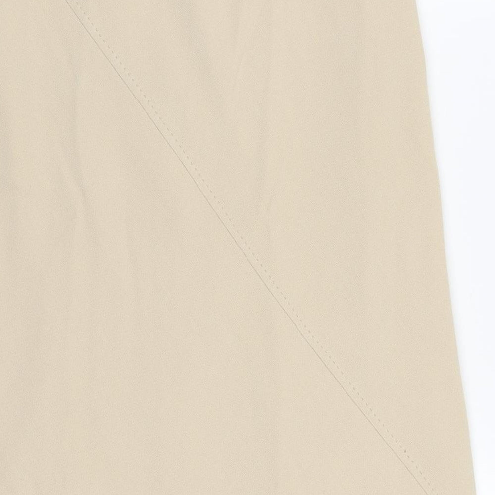 Preworn Womens Beige   A-Line Skirt Size 30 in