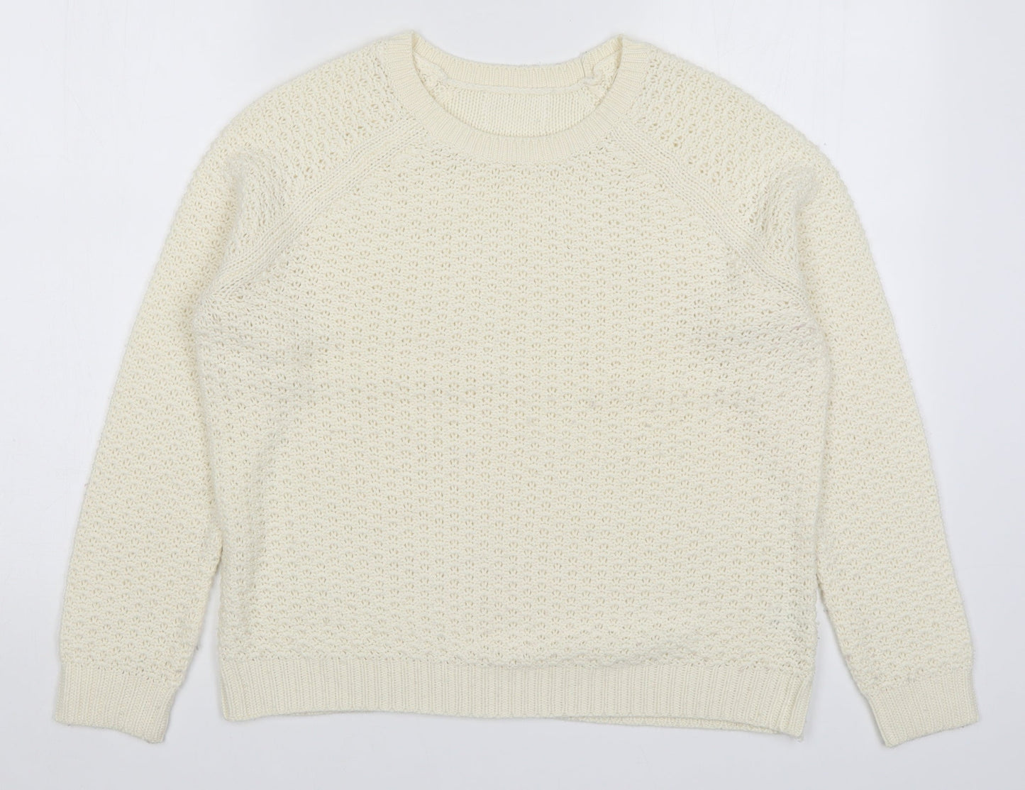 Matalan Womens Ivory  Knit Pullover Jumper Size S