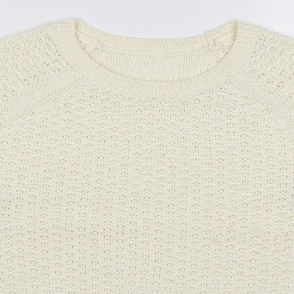 Matalan Womens Ivory  Knit Pullover Jumper Size S