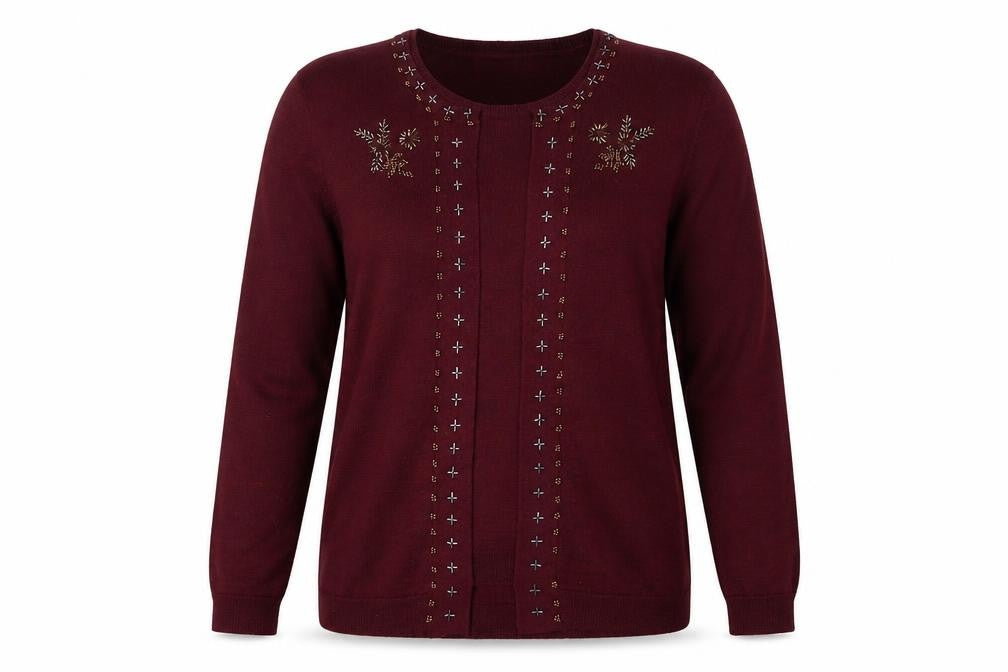 Riddella Womens Red  Knit Pullover Jumper Size 16