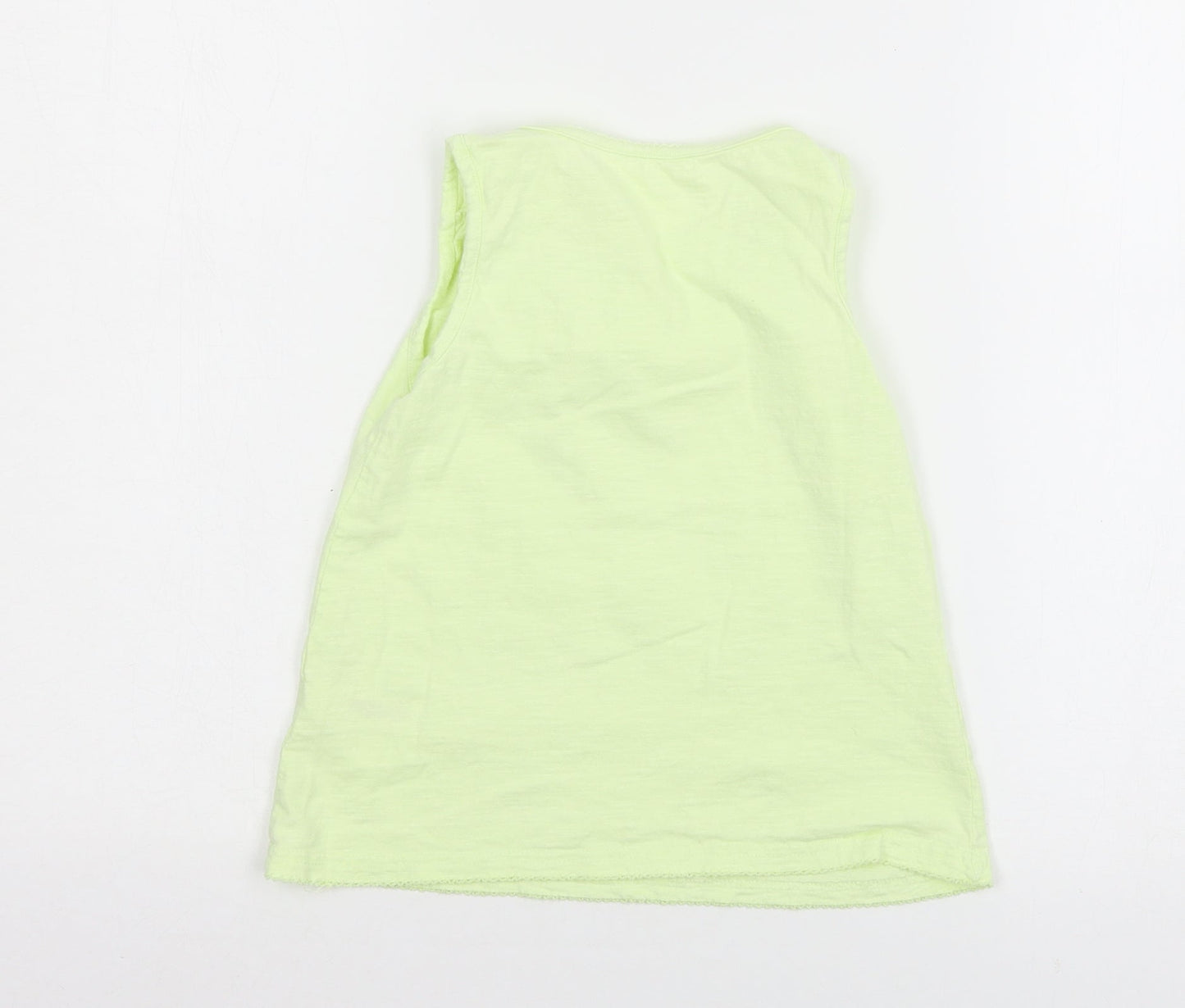 George Girls Green  Jersey Basic Tank Size 5-6 Years