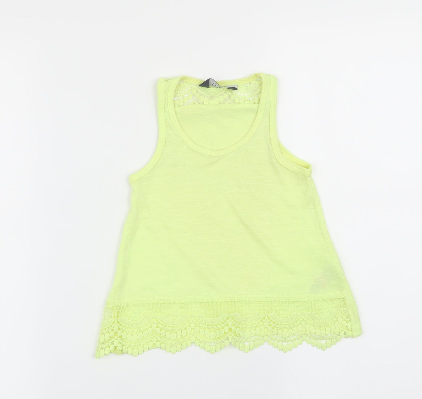Primark Girls Yellow   Basic Tank Size 3-4 Years