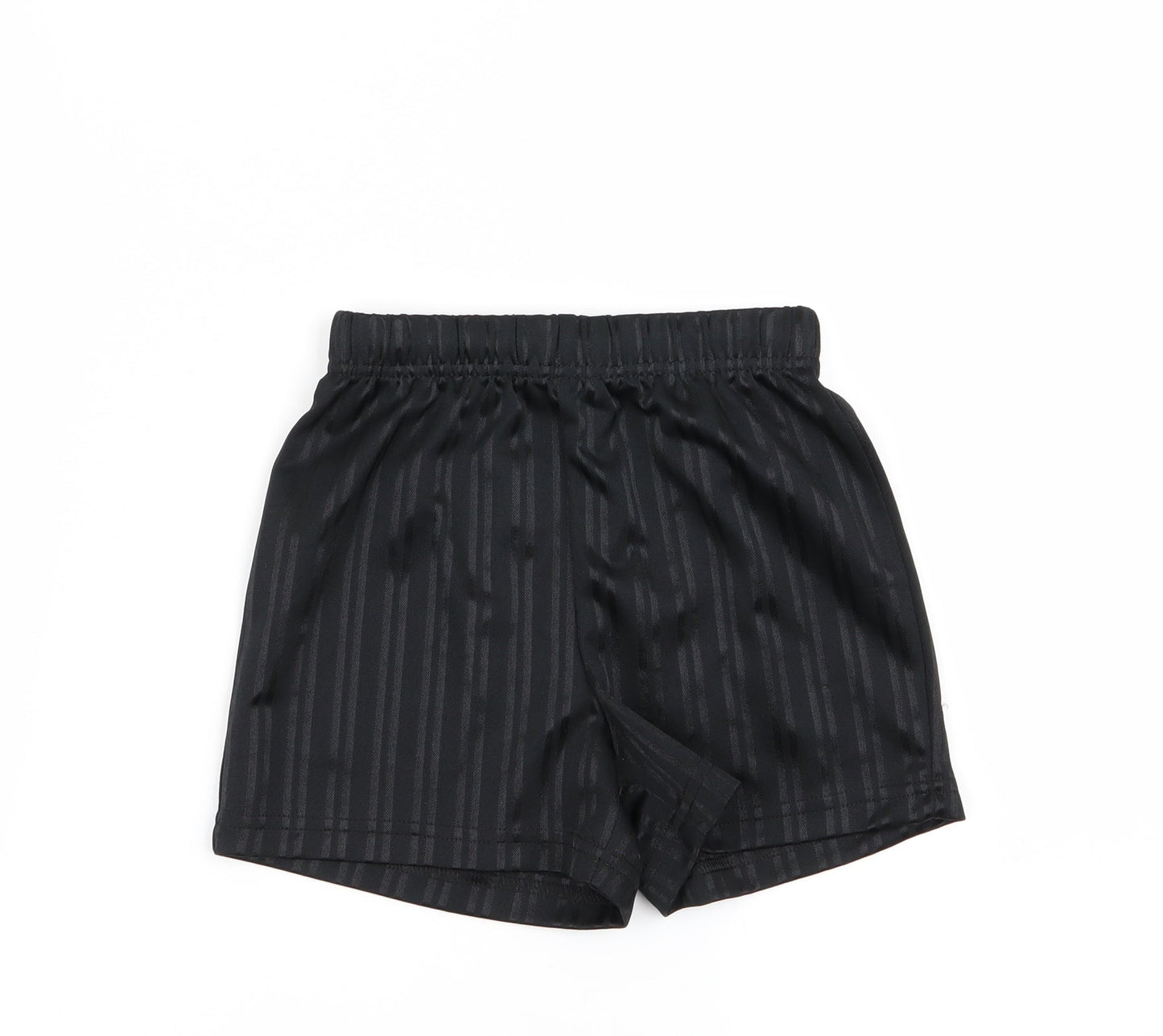school life  Boys Black Striped  Sweat Shorts Size 4 Years - school shorts