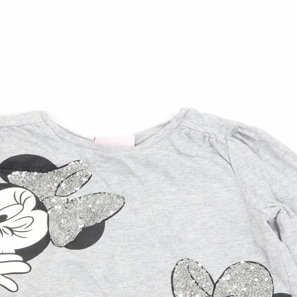 TU Girls Grey   Basic T-Shirt Size 2-3 Years  - disney