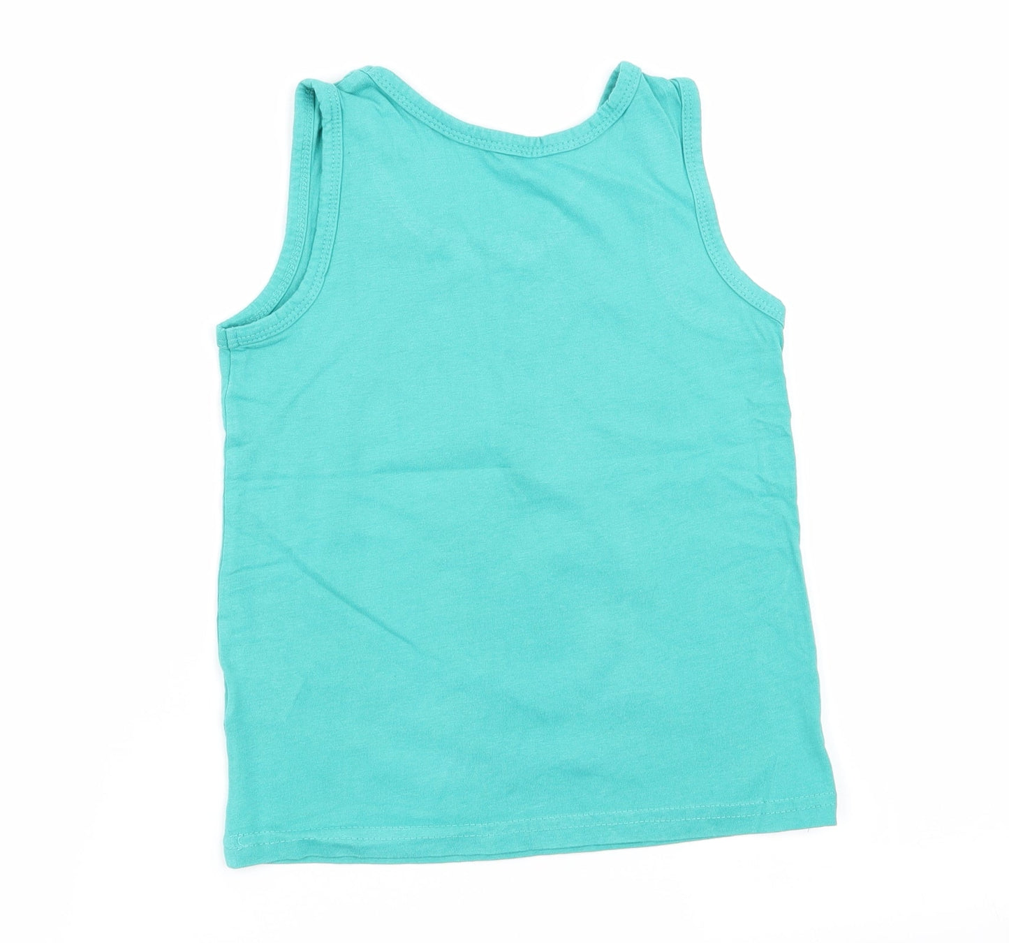 Primark Boys Green   Basic Tank Size 5-6 Years