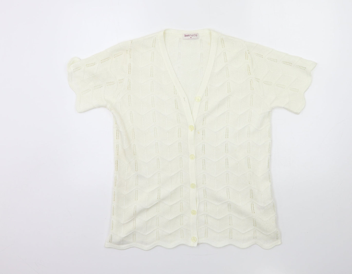 Bonmarché Womens Beige  Knit Cardigan Jumper Size M