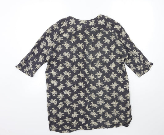 Vouley Vous Womens Grey   Basic Blouse Size S