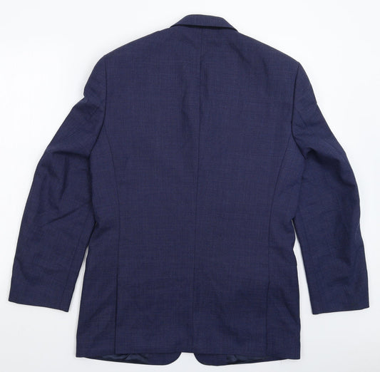 Koors & Son Mens Blue   Jacket Suit Jacket Size 38