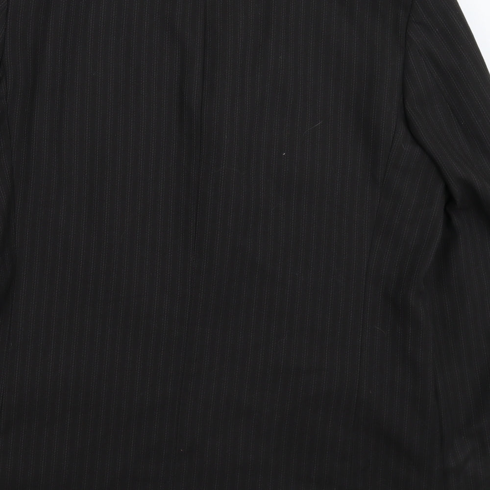 SCOTT Mens Grey Striped  Jacket Suit Jacket Size 44