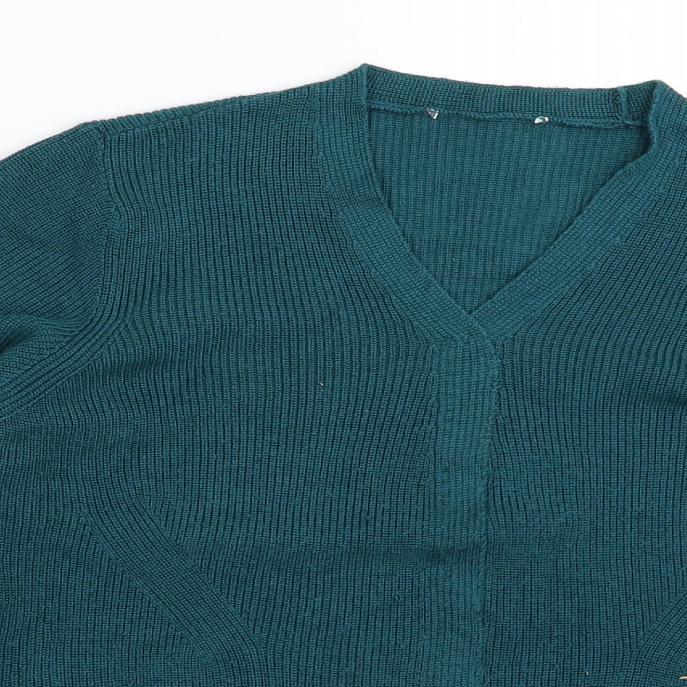 Marks and Spencer Womens Green  Knit Pullover Jumper Size 14