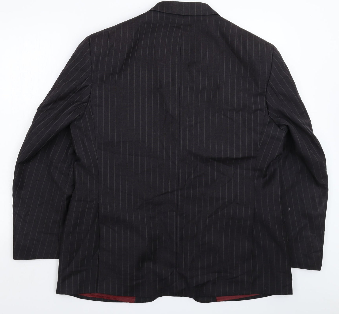 Marks and Spencer Mens Black Striped  Jacket Suit Jacket Size 44