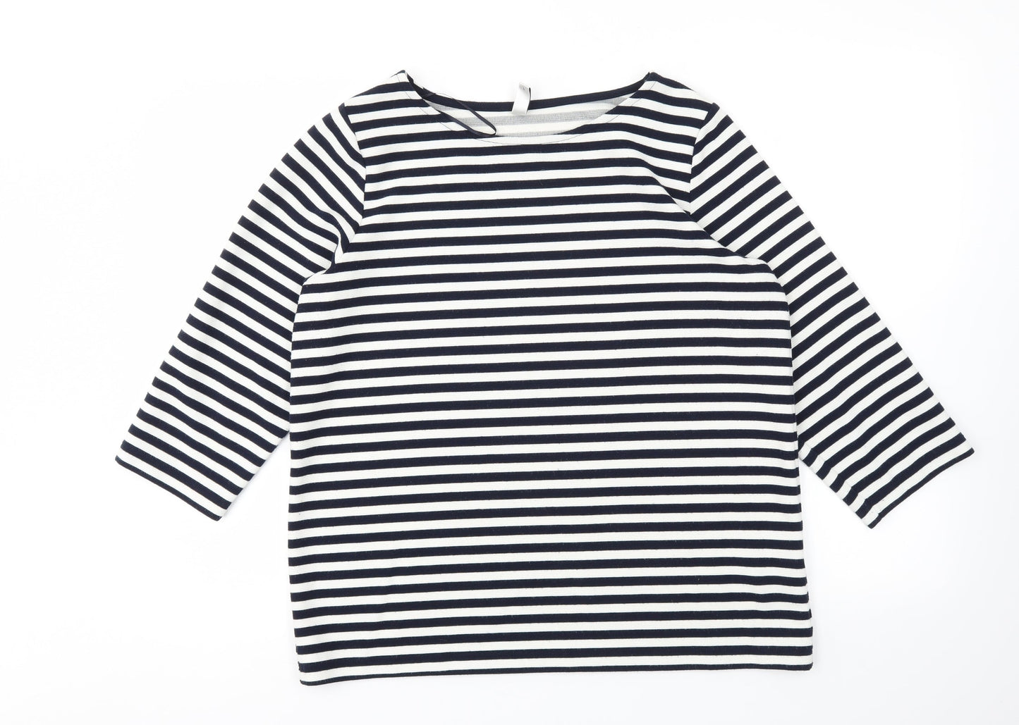 Soyaconcept Womens Blue Striped  Pullover Jumper Size L