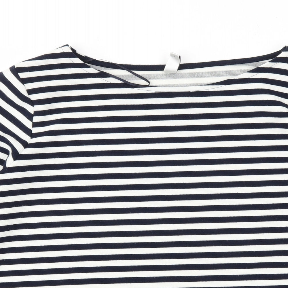 Soyaconcept Womens Blue Striped  Pullover Jumper Size L