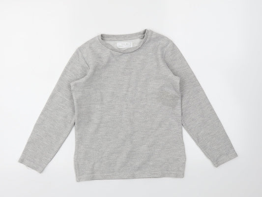 Preworn Boys Grey   Pullover Jumper Size 8 Years
