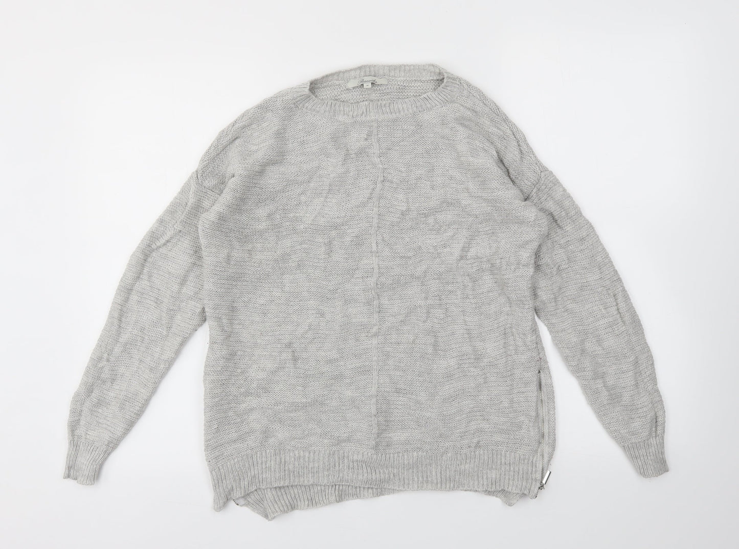 Peacocks Womens Grey   Pullover Jumper Size M