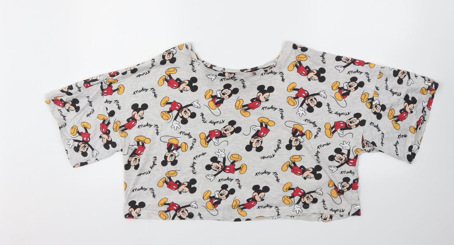 Primark Womens Multicoloured Animal Print  Top Pyjama Top Size L