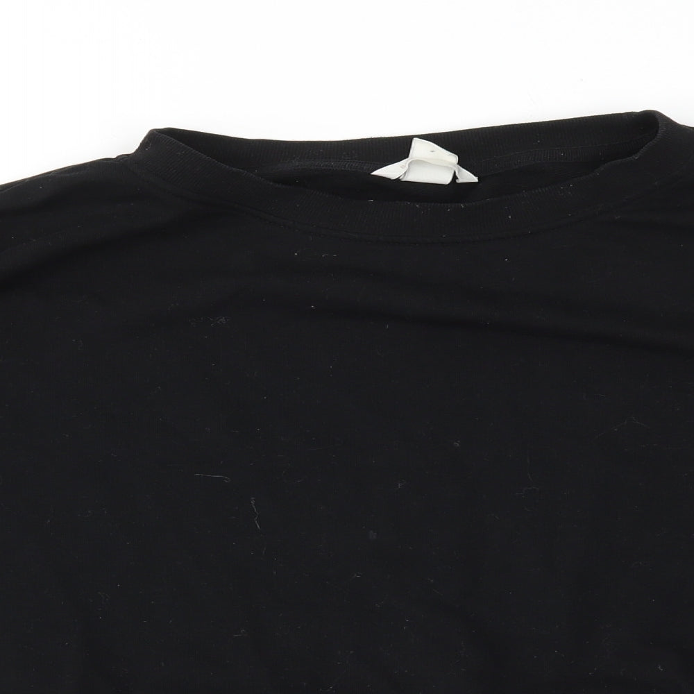 H&M Womens Black   Pullover Jumper Size M