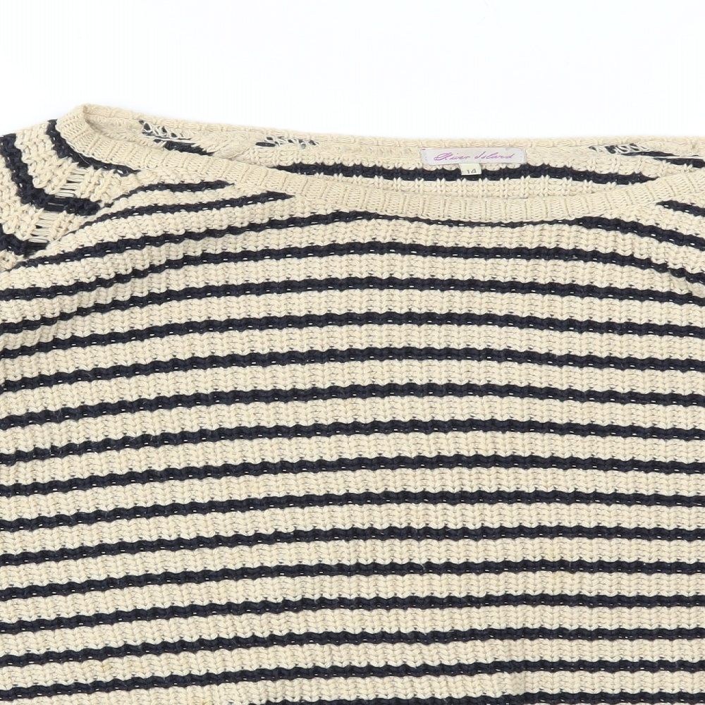 River Island Womens Multicoloured Striped  Pullover Jumper Size 14