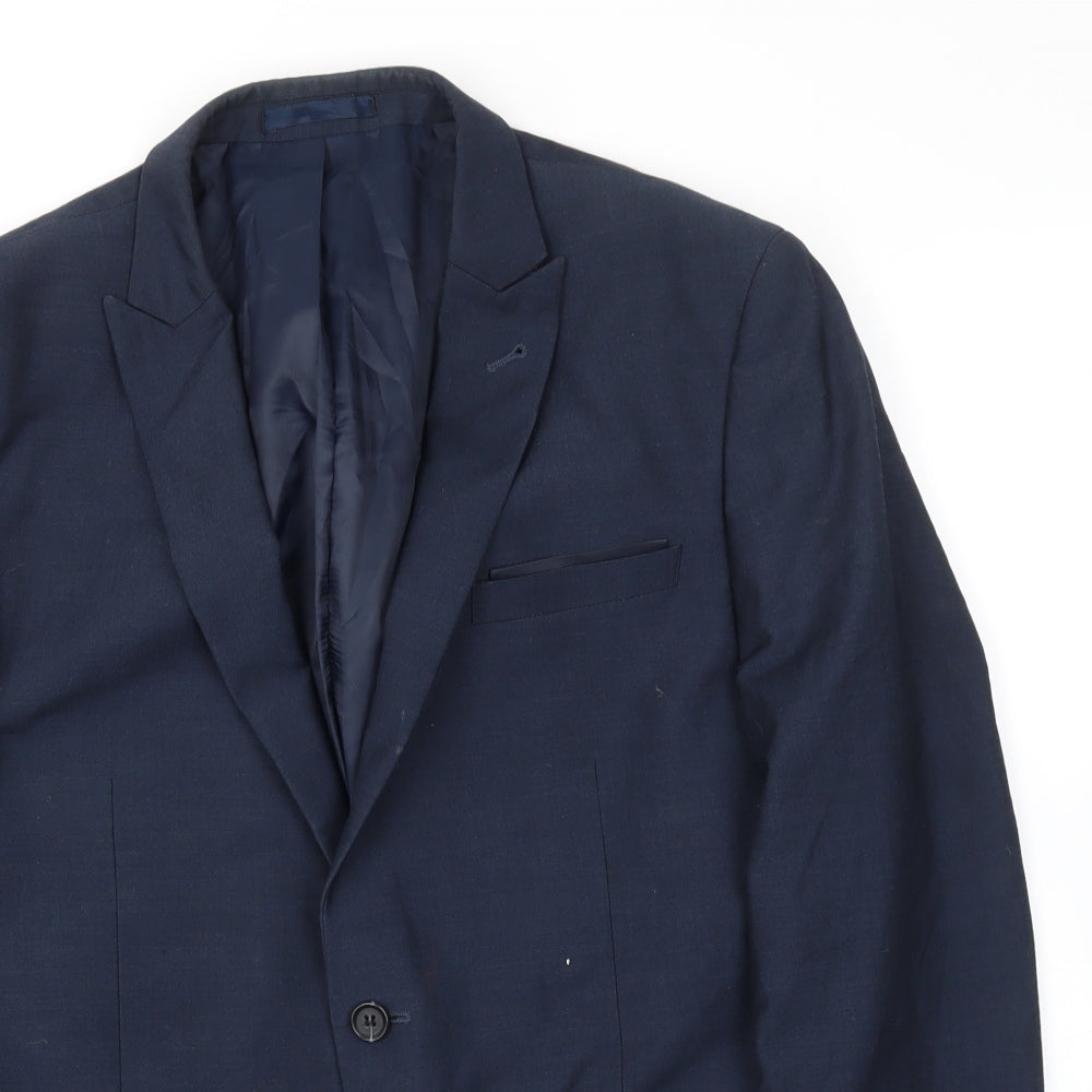 Cedar Wood State Mens Blue   Jacket Blazer Size 42
