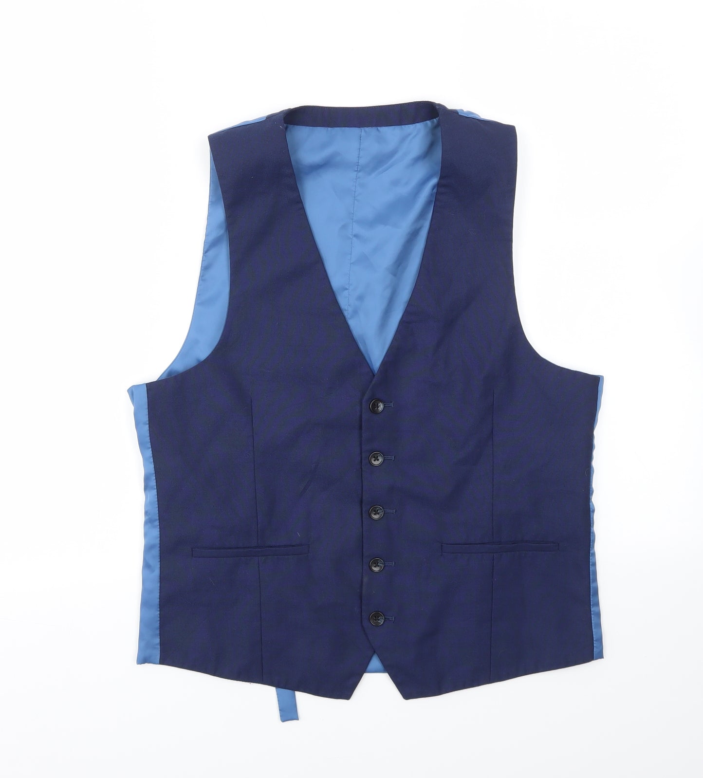 Preworn Mens Blue   Jacket Suit Trousers Size 38
