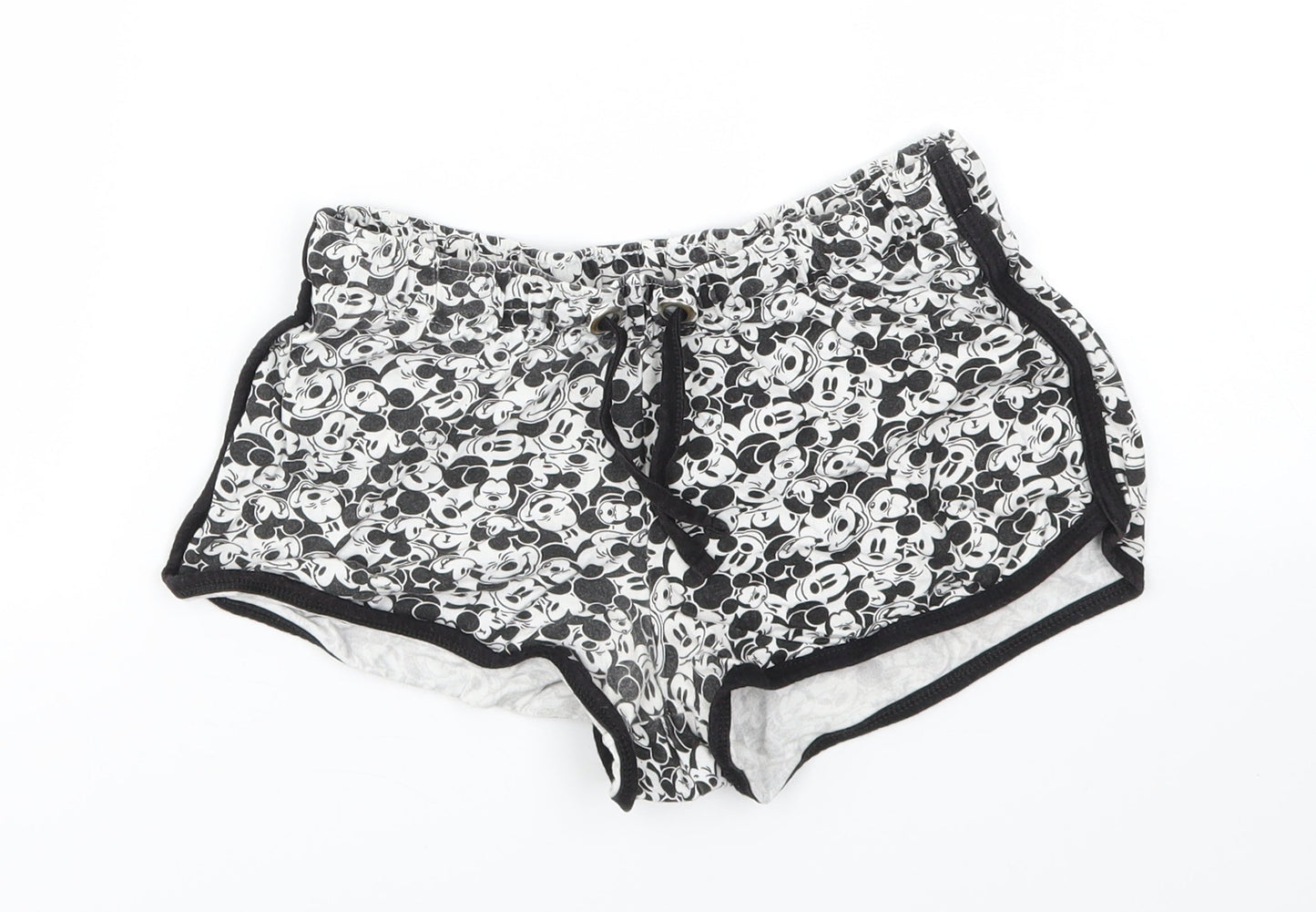 Disney Womens Multicoloured Animal Print  Cut-Off Shorts Size 6 - stretch waistband