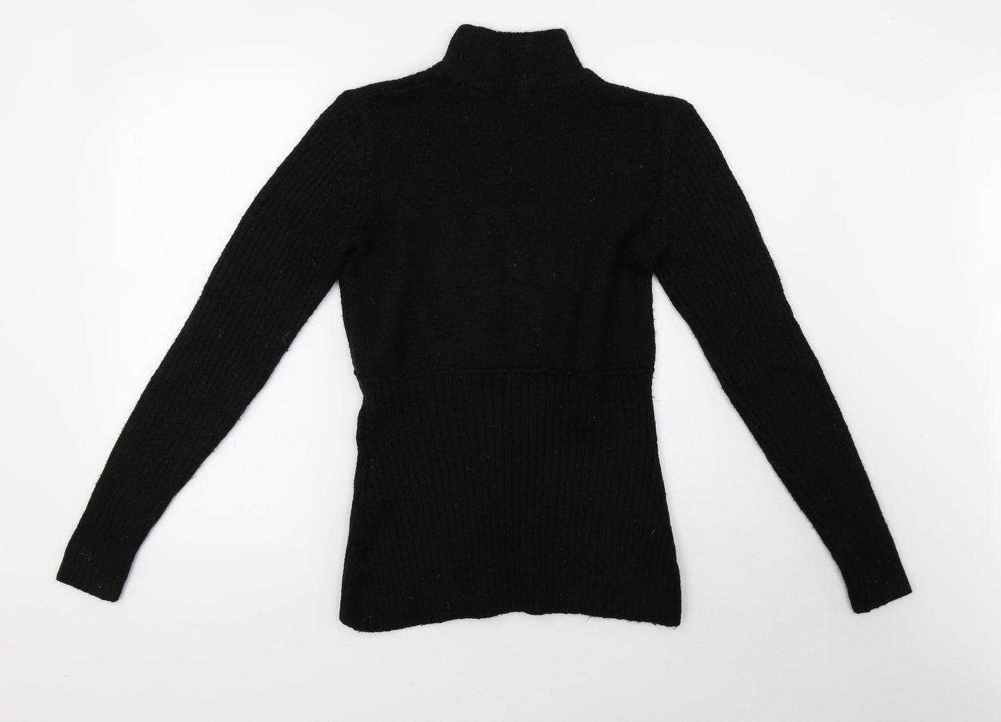 bpc Womens Black  Knit Pullover Sweatshirt Size M