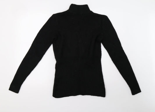 bpc Womens Black  Knit Pullover Sweatshirt Size M