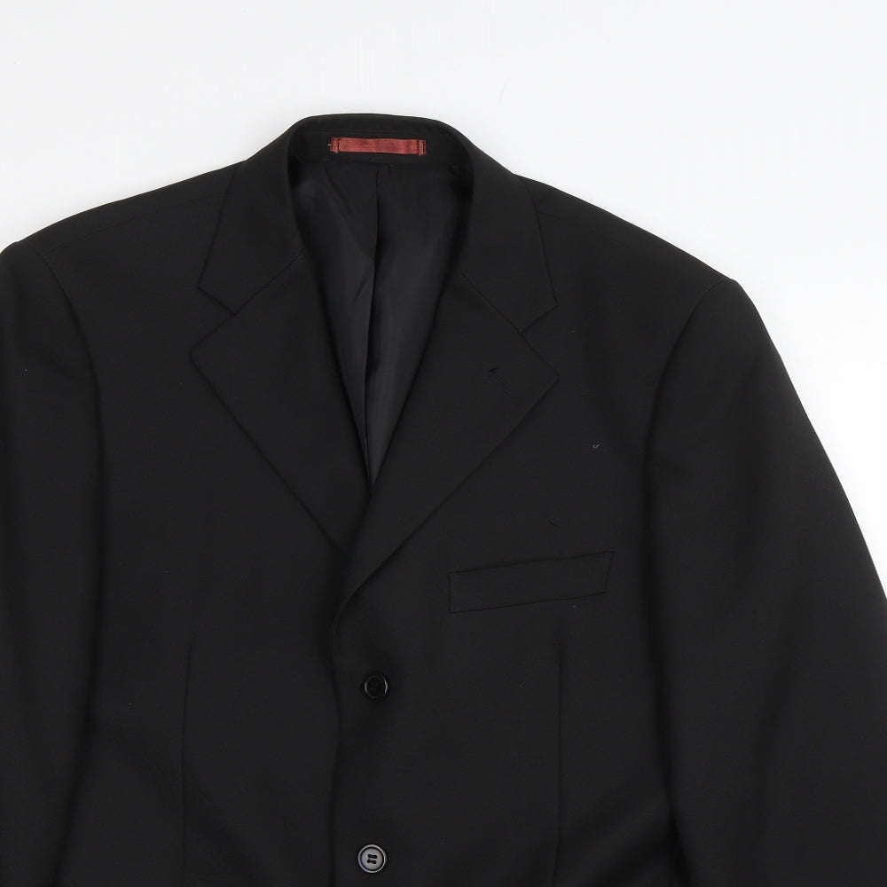 Taylor & Wright Mens Black   Jacket Suit Size 40