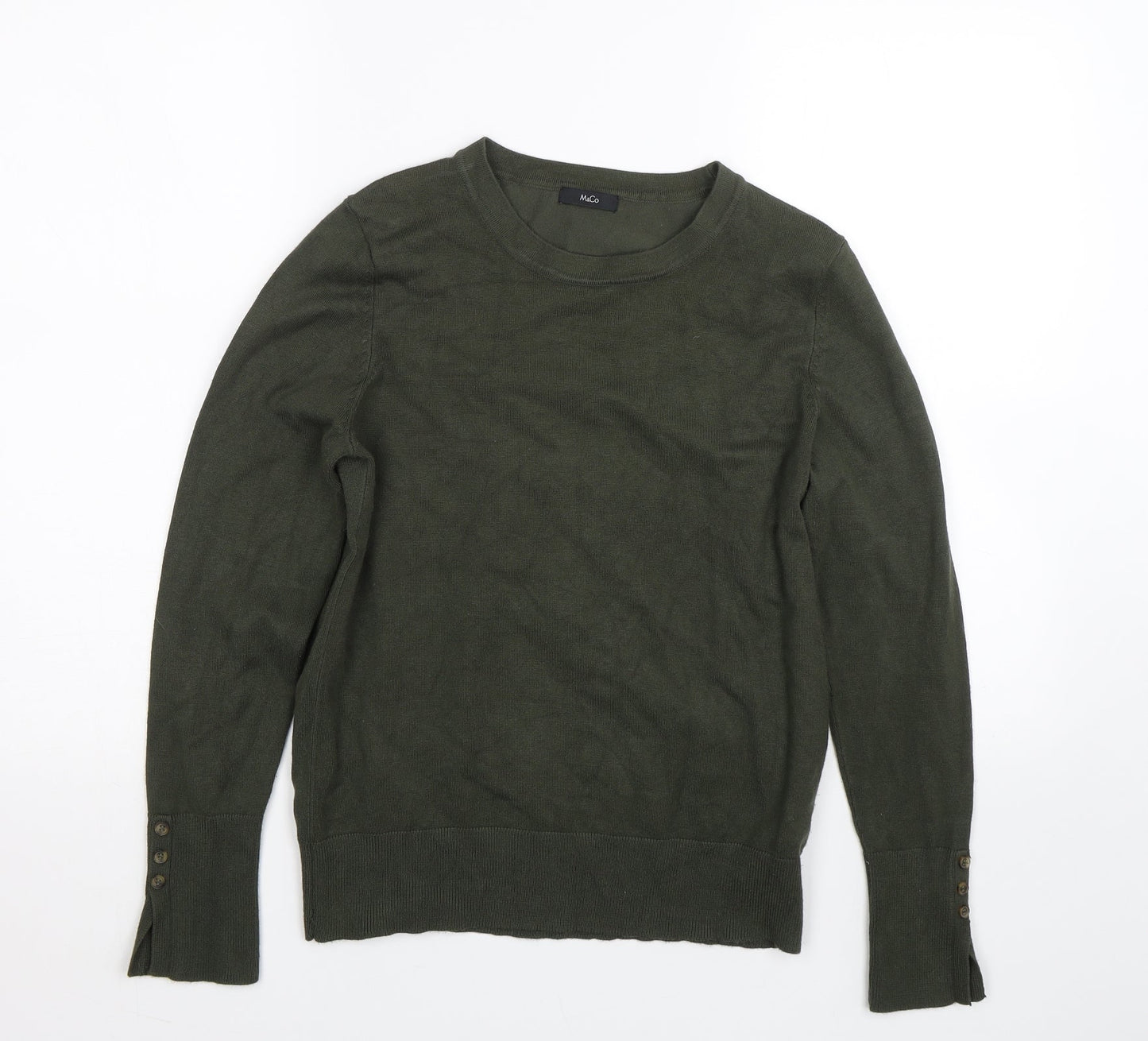 M&Co Womens Green   Pullover Jumper Size 12